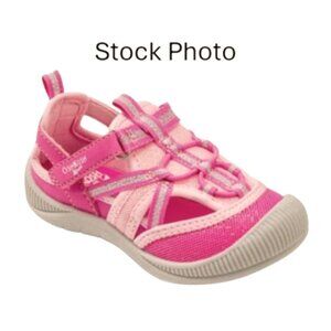 Oshkosh Everplay Flexible, Sport, Washable, Outsole Bump Toe Sandal, Size 8